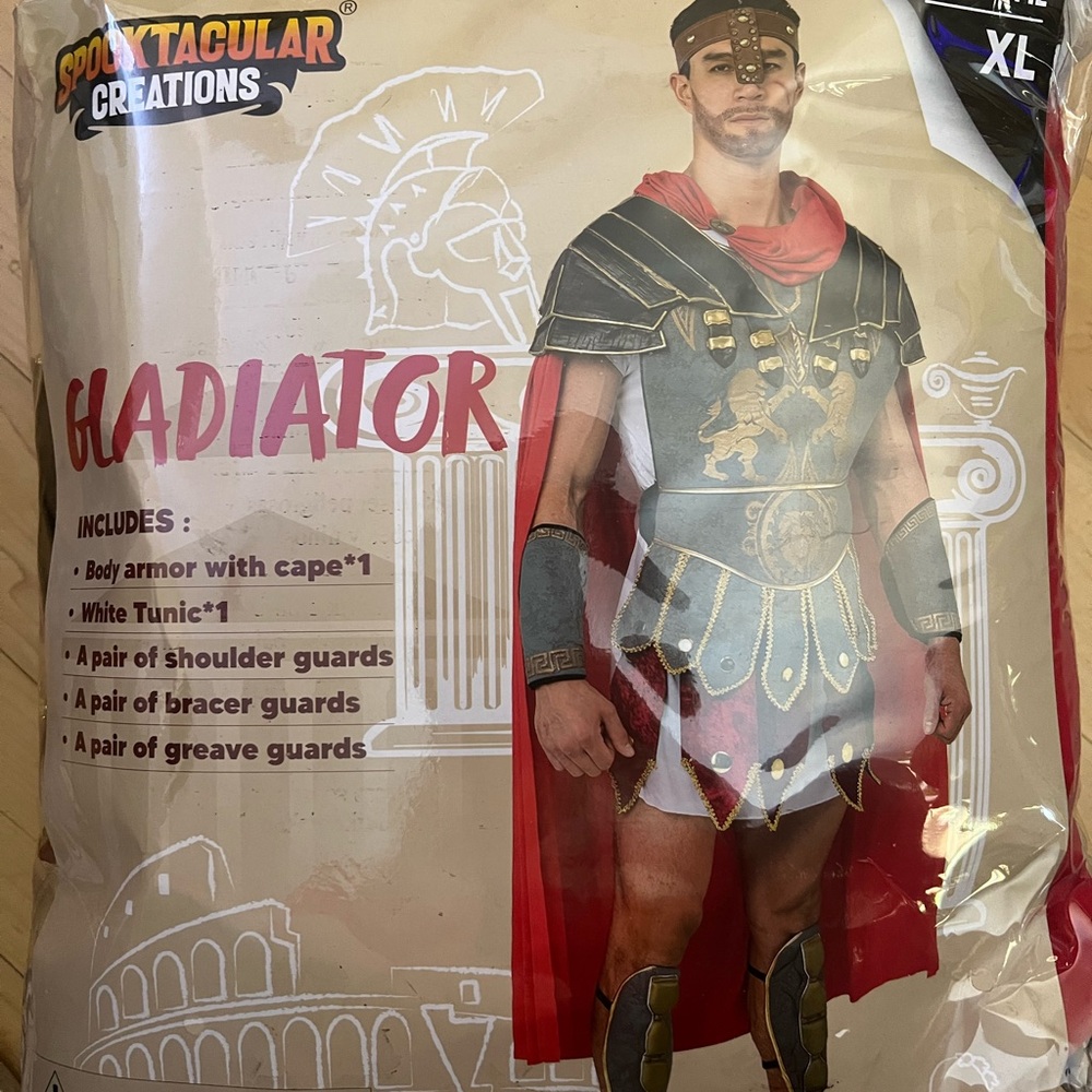 Gladiator Costume for Kids - Red and White